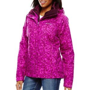 Colombia Gorpcore rain/ snow magenta jacket sz M